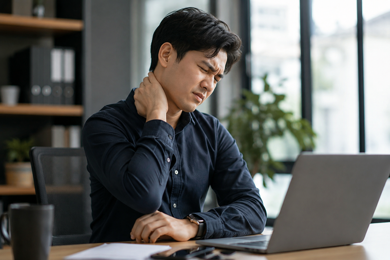 Ten minutes for a desk-bound neck and shoulders